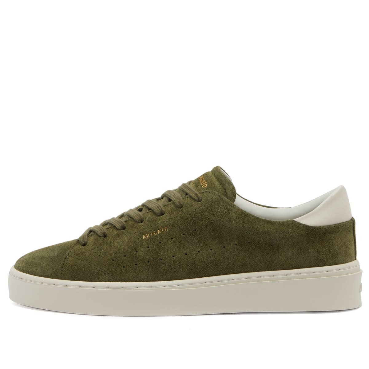 

Кроссовки Axel Arigato Suede Court Sneaker, цвет Green & Off White