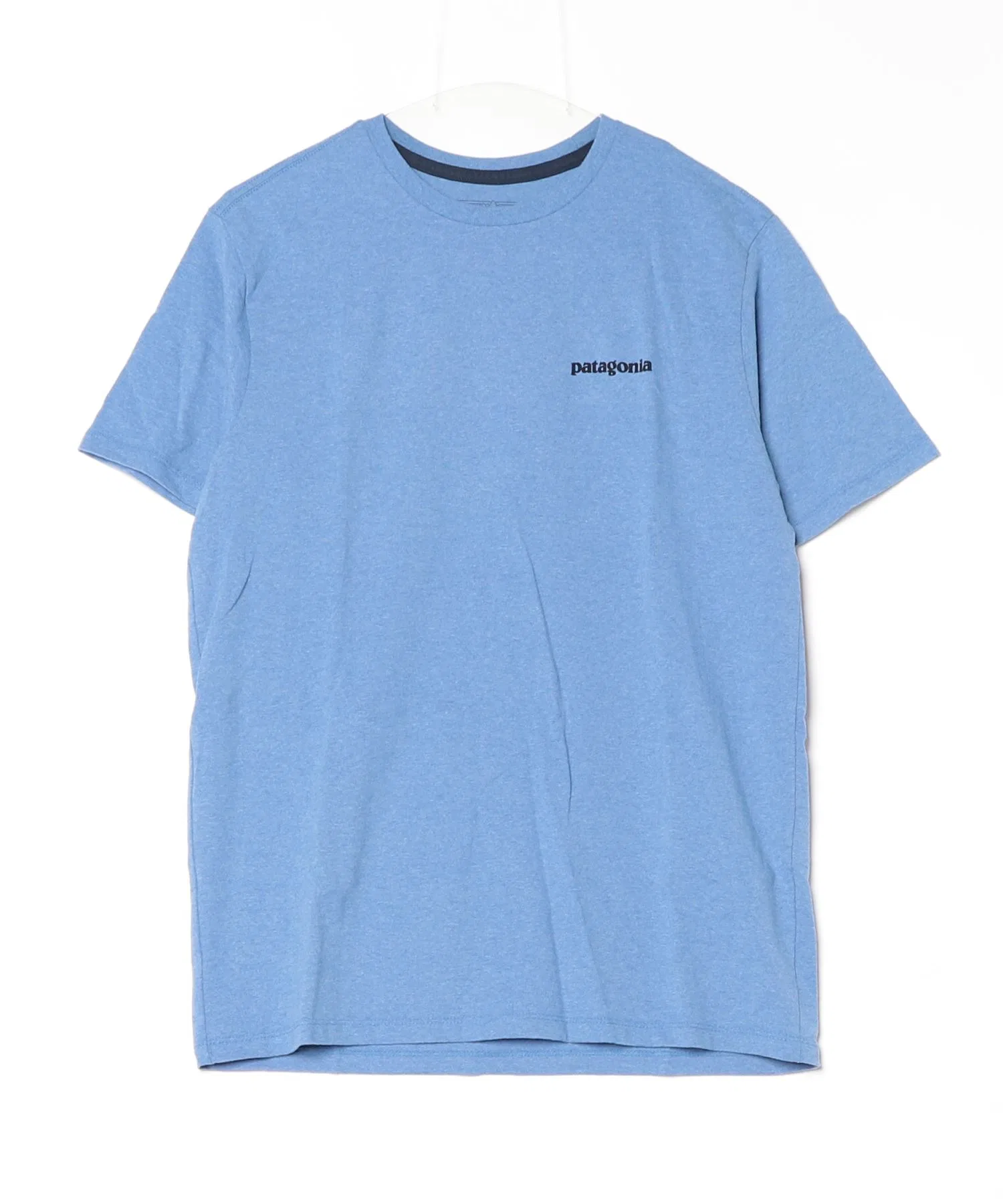 Унисекс футболка P-6 Logo Patagonia с логотипом тёмно-синяя