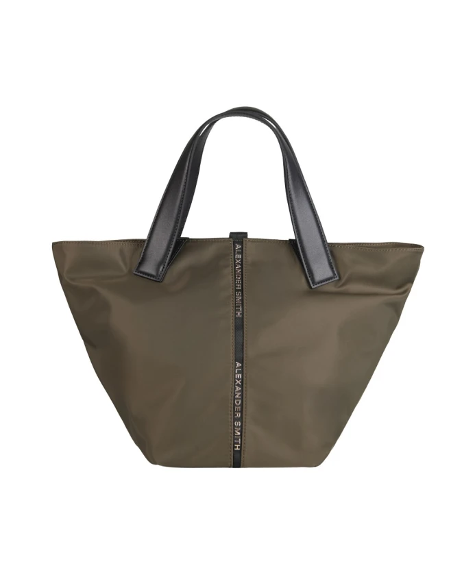 

Сумка Lauren среднего размера с нейлоновым плечевым ремнем цвета хаки. Alexander Smith, зеленый