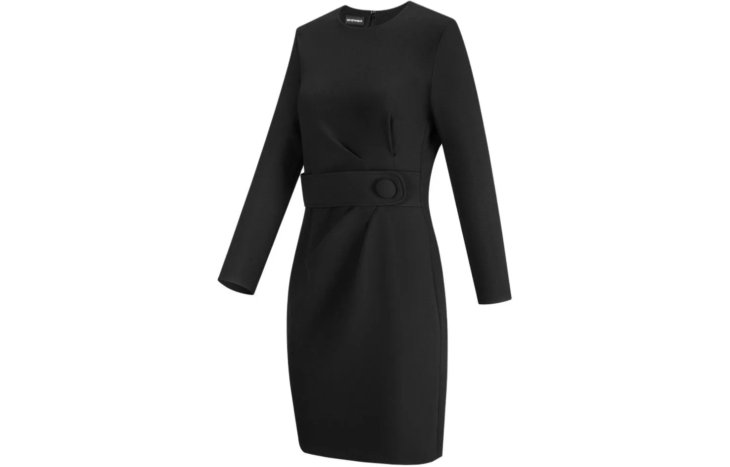 EMPORIO ARMANI Платье с длинными рукавами женское черное — фото 4