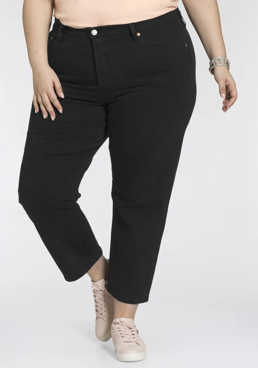 

Джинсы Levi's Plus 7/8 "501 CROP", классическая высота по талии, черный