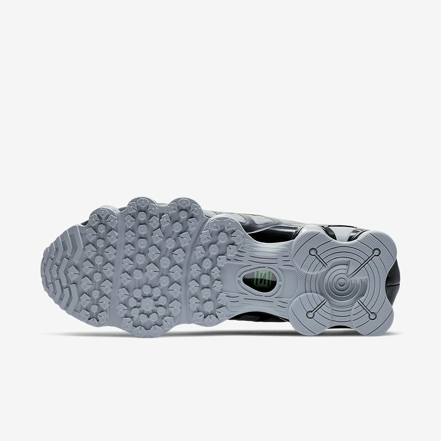 Nike Мужские кроссовки Shox Tl, Wolf Grey/Black/Lime Blast — фото 2