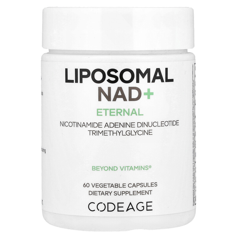 

Codeage, Eternal, липосомальный НАД +, 60 растительных капсул