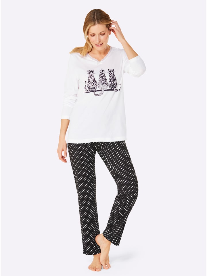 

WITT WEIDEN Пижама с черно-белым принтом