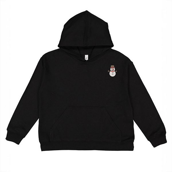 

Худи с вышитым белым снеговиком The Juniper Shop, Black