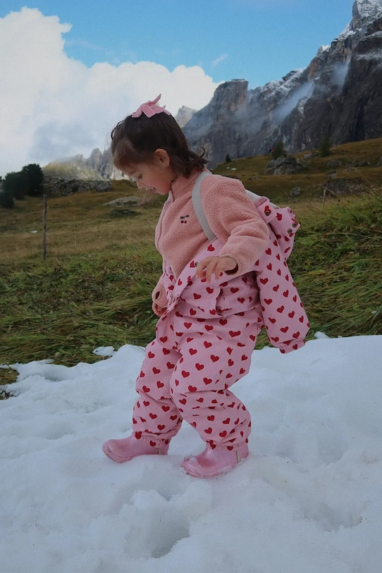 

Детский зимний комбинезон NOHR SNOWSUIT PRINT Konges Sløjd, розовый