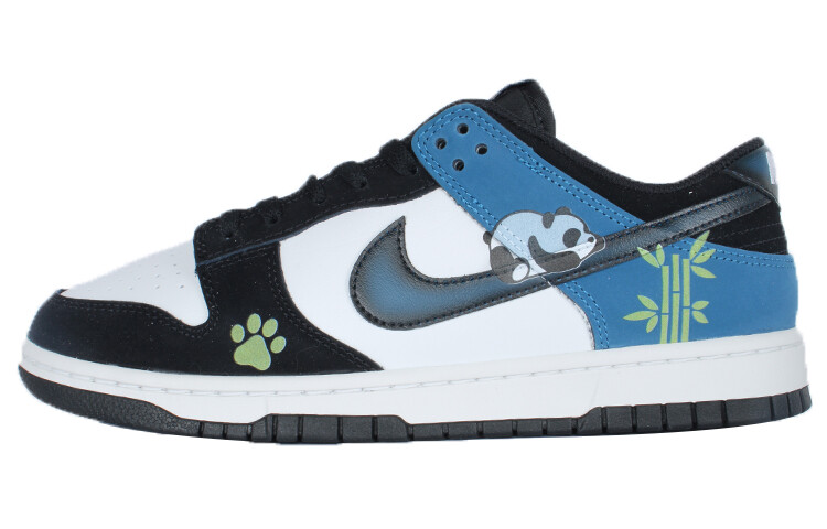 

Кроссовки Nike Dunk Skateboarding Shoes Men Low-top White/Black/Blue, синий