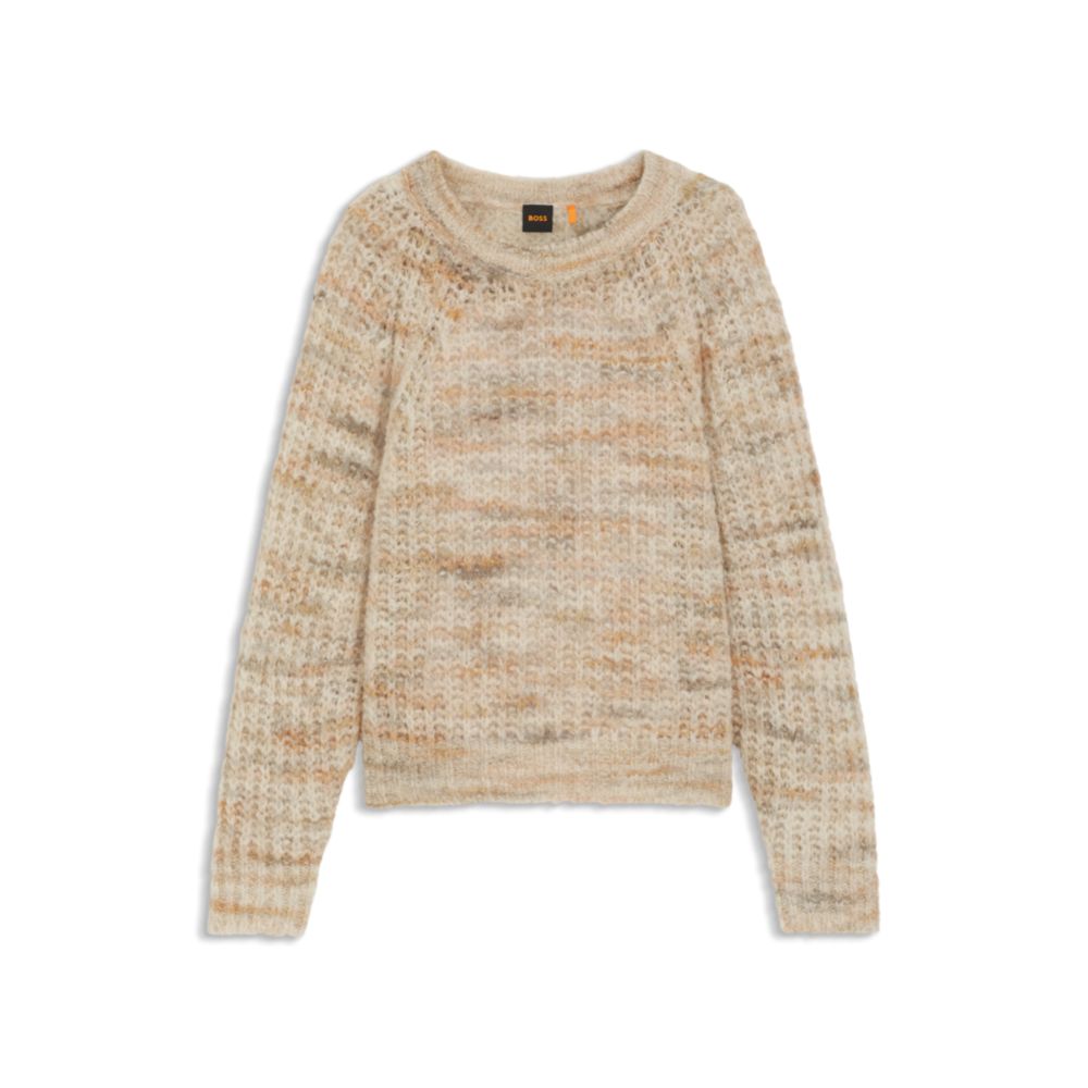 

Свитер из разноцветной пряжи с добавлением альпаки Boss, Patterned