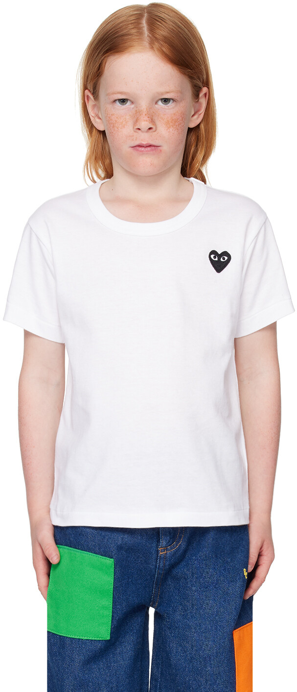 

Футболка с детской эмблемой COMME des GARcONS PLAY, белый