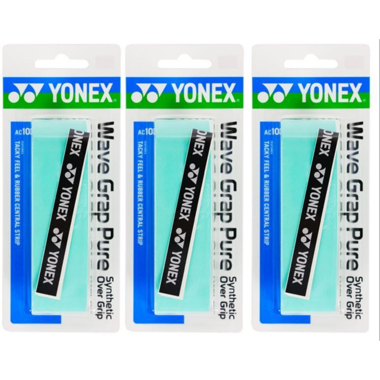 

YONEX Лента для рукоятки бадминтонной ракетки Dark Green, полиуретановая, тонкая, набор из 3 штук