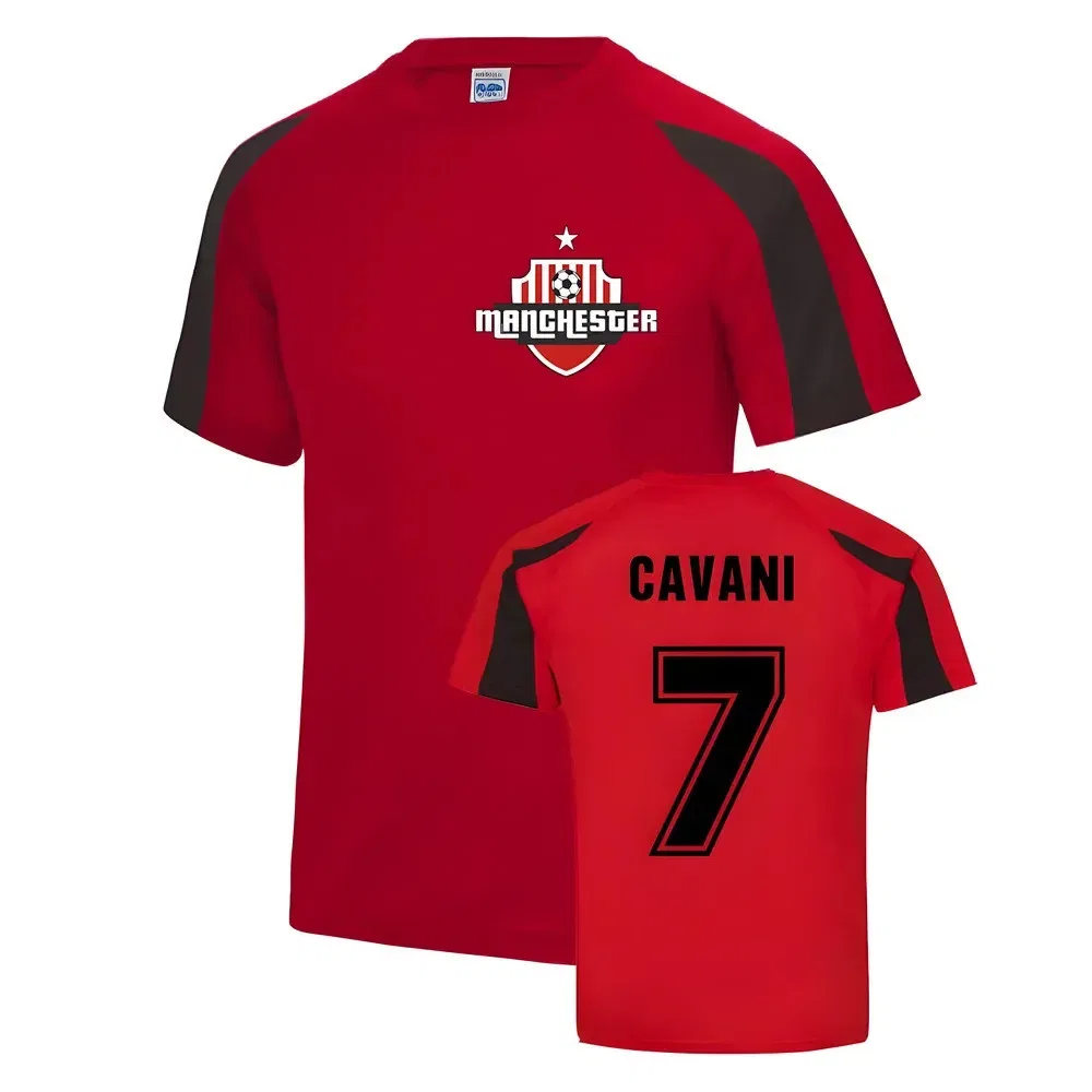 Детская тренировочная футболка Manchester United Edinson Cavani Manchester United Fc, красный
