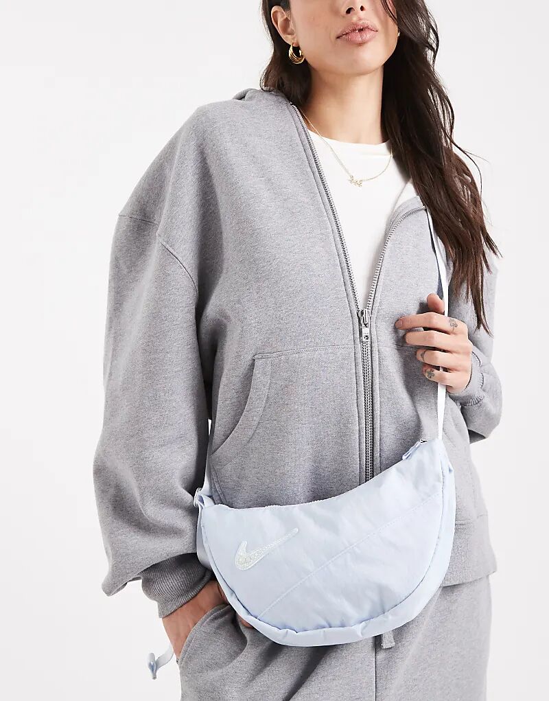 

Сумка через плечо Nike с декорированной галочкой синего цвета, Голубой, Сумка через плечо Nike с декорированной галочкой синего цвета