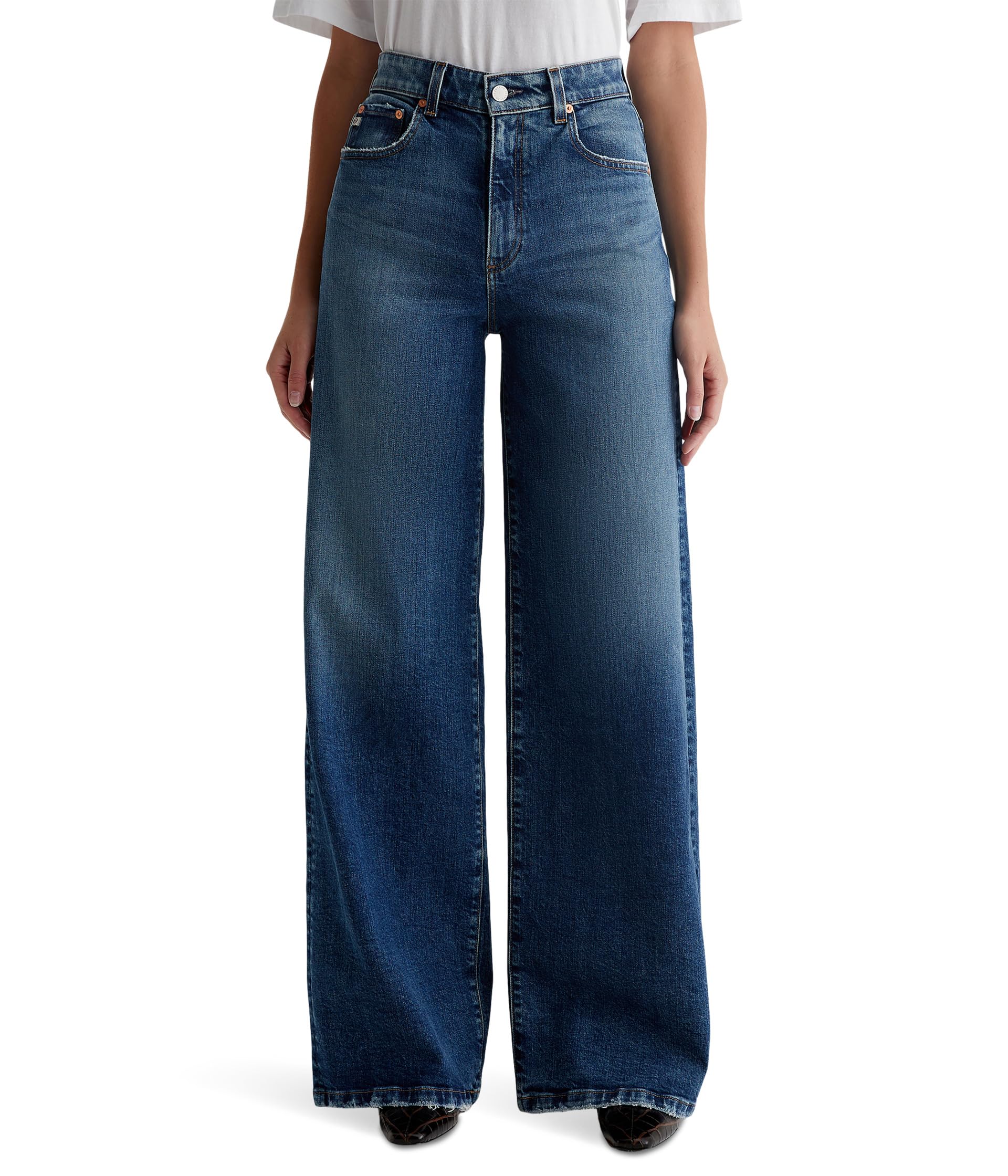 

Джинсы AG Jeans Deven Ultra High-Rise Wide Leg In 15 Years Firenze, 15 Years Firenze