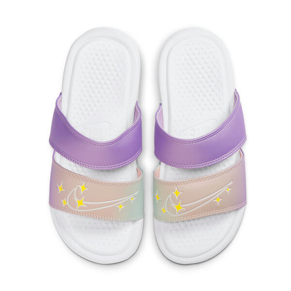 Тапочки benassi duo ultra slide 'purple star' Nike, розовый — фото 3