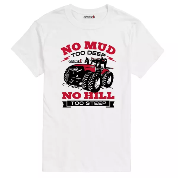 

Мужская футболка с глубоким рисунком «no mud too deep» Licensed Character, белый