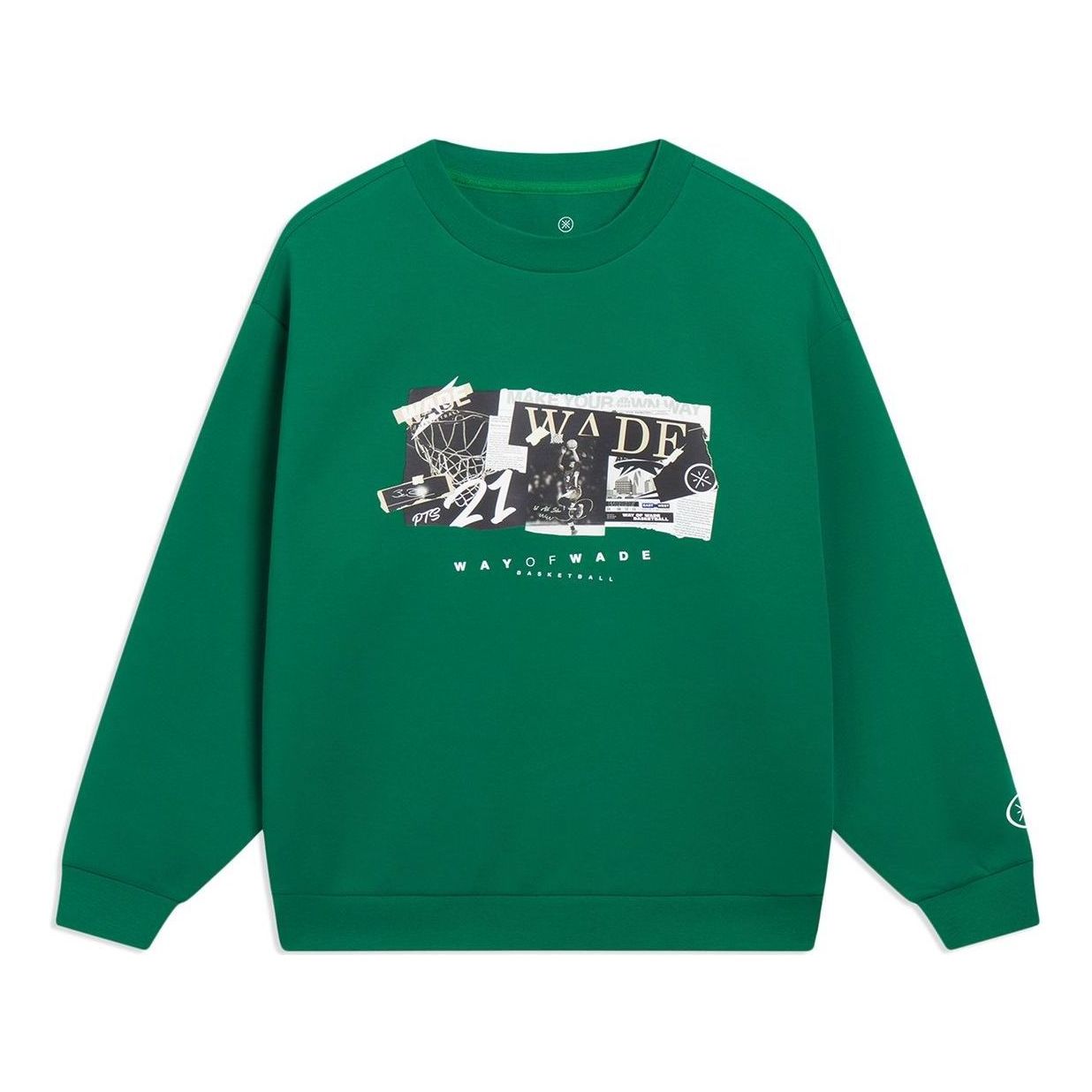 

Спортивная толстовка Li-Ning Way Of Wade Photo Graphic Sweatshirt 'Green' AWDT147-7, зеленый
