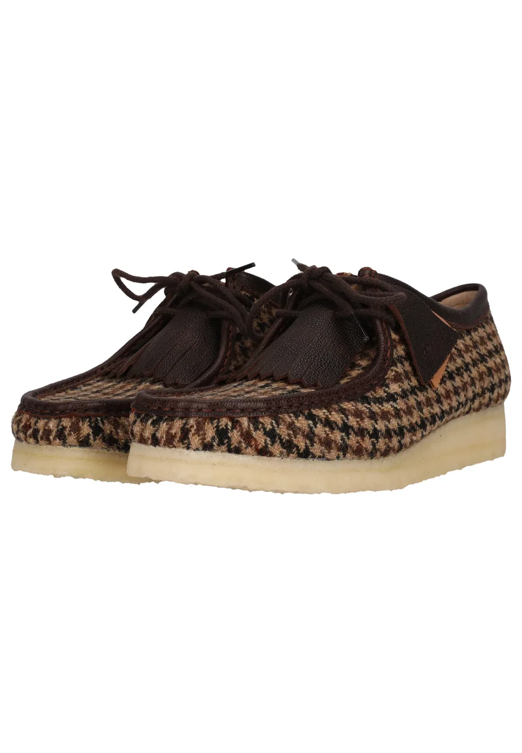 Мокасины Wallabee из твида Harris Tweed Clarks коричневый — фото 2