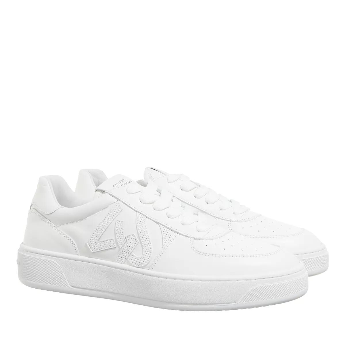

Кроссовки sw courtside с монограммой Stuart Weitzman, белый