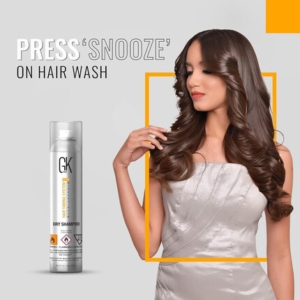GK HAIR Безводный ночной сухой шампунь для ухода за волосами Система укрощения волос Спрей без остатков 7 жидких унций 332 мл для тонких, жирных волос всех типов Удаляет шелушащуюся перхоть Излишки масла Без сульфатов и парабенов для женщин и му... — фото 3