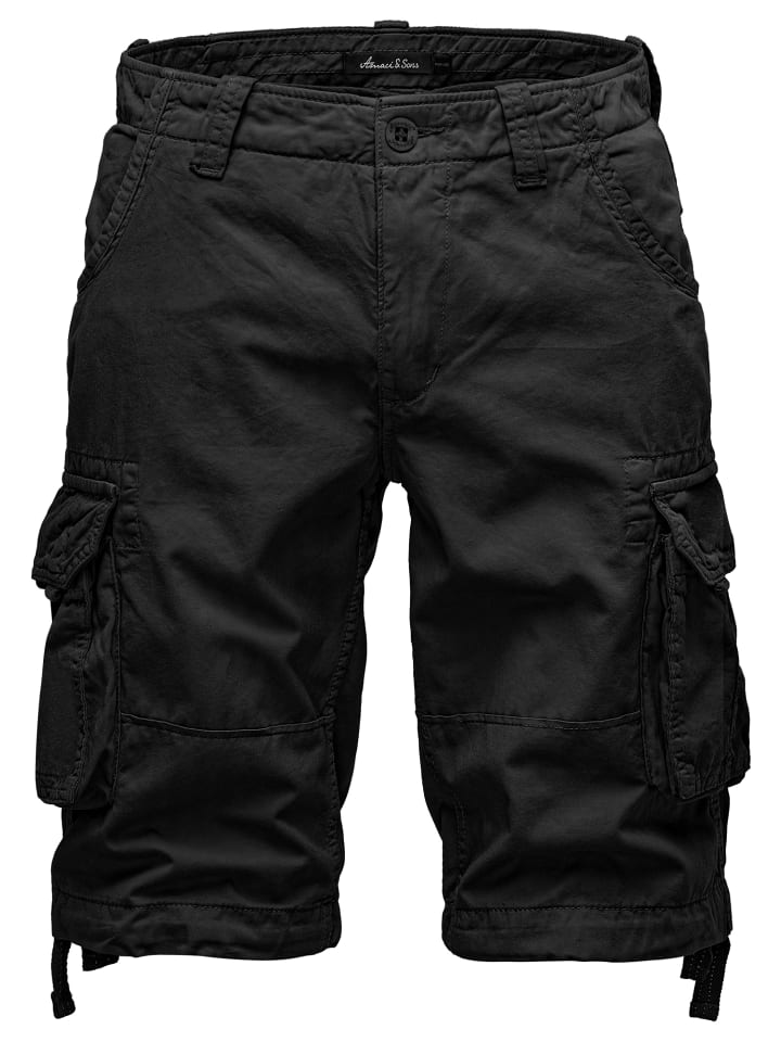 

Тканевые шорты Amaci&Sons, черный