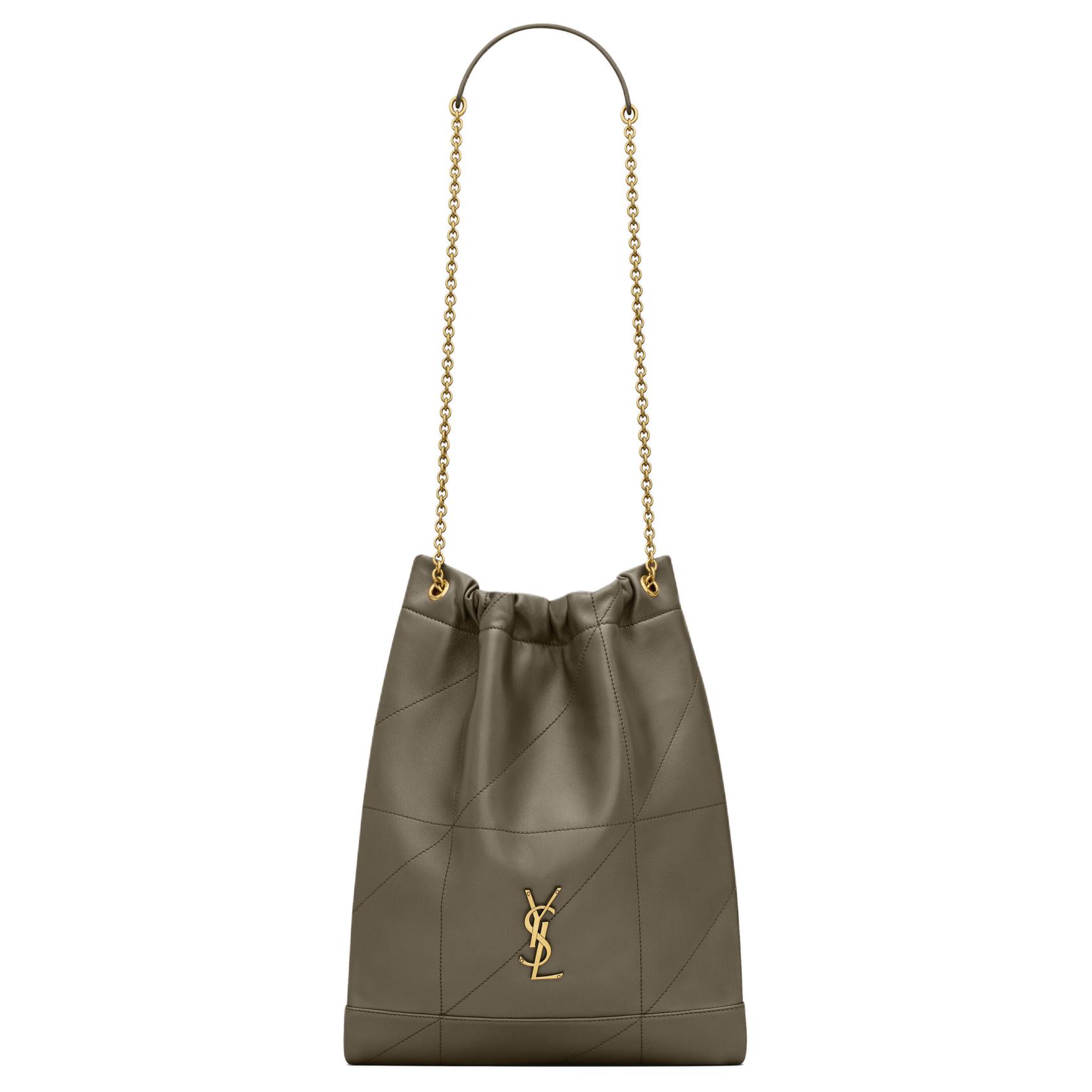 

Одноручная клатч из овчины женская светлый мускус SAINT LAURENT