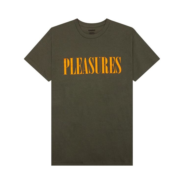 

Футболка Pleasures Onyx 24 T-Shirt Olive, белый