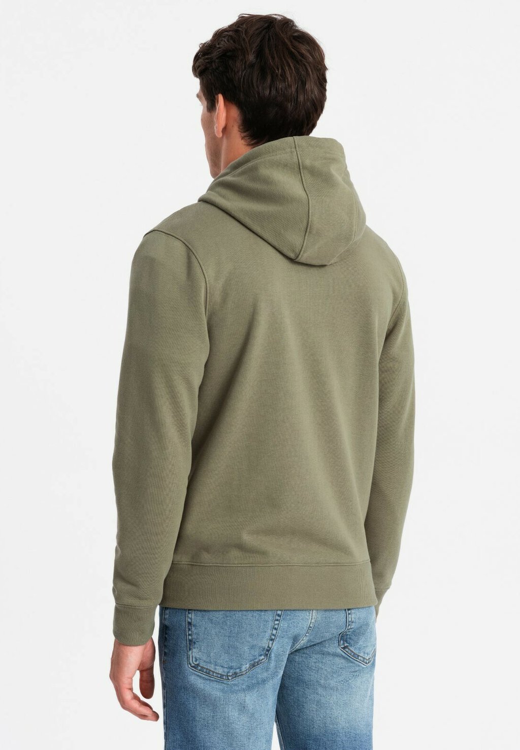 

Толстовка на молнии WITH HOOD Ombre, оливковый