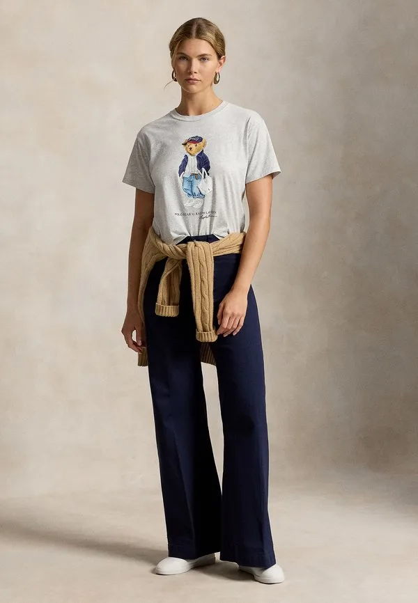 Футболка с принтом Polo Ralph Lauren, Light Smoke Heather — фото 2
