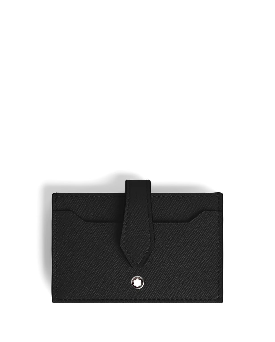 

Визитница унисекс из черной кожи Montblanc, черный