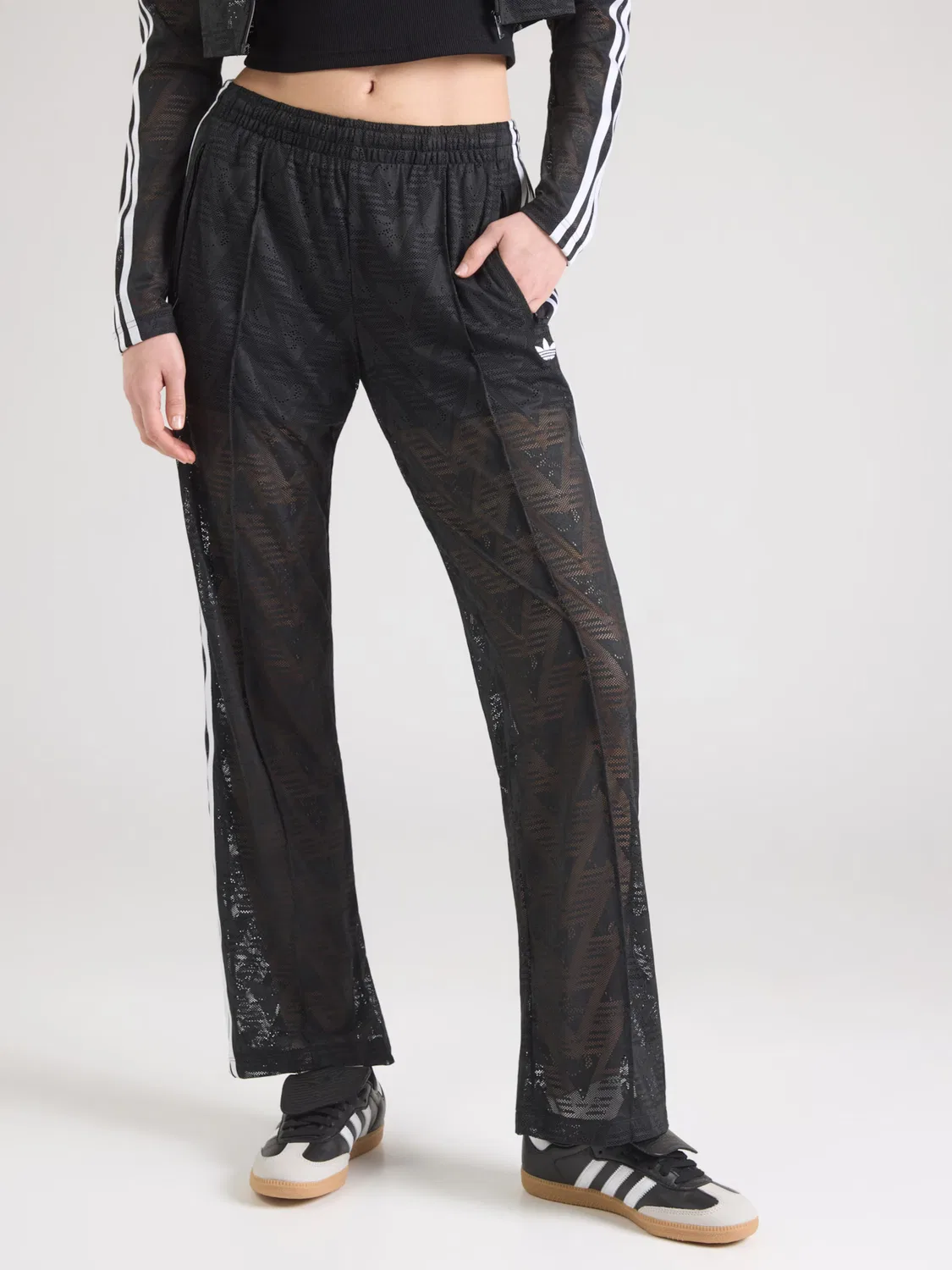Брюки Adidas Originals Regular Pants Firebird Classics черного цвета — фото 2