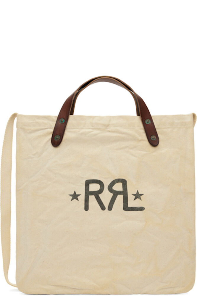 

Бежевая двойная сумка RL Ranch с логотипом Market RRL