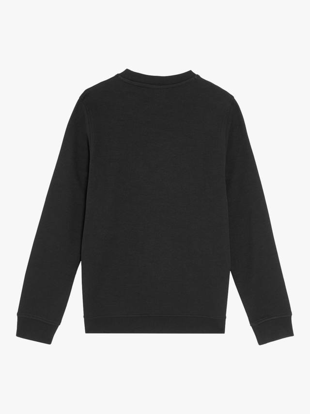 Детский свитшот с тиснением в виде орла Lyle & Scott, Jet Black — фото 2