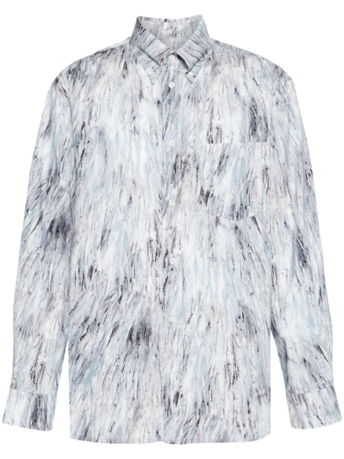 

Marni рубашка Fuzzy Crayon, синий