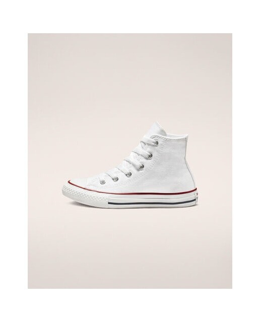 Детские повседневные кроссовки Converse Chuck Taylor All Star High Canvas из ткани Converse, белый — фото 4