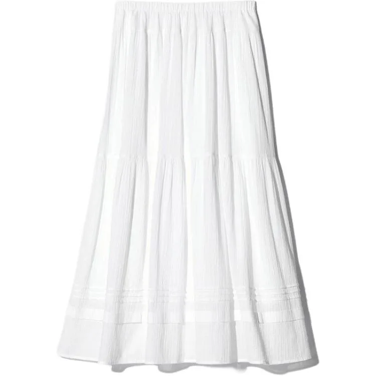 Юбка длинная женская Casual SS26 UNIQLO, белый