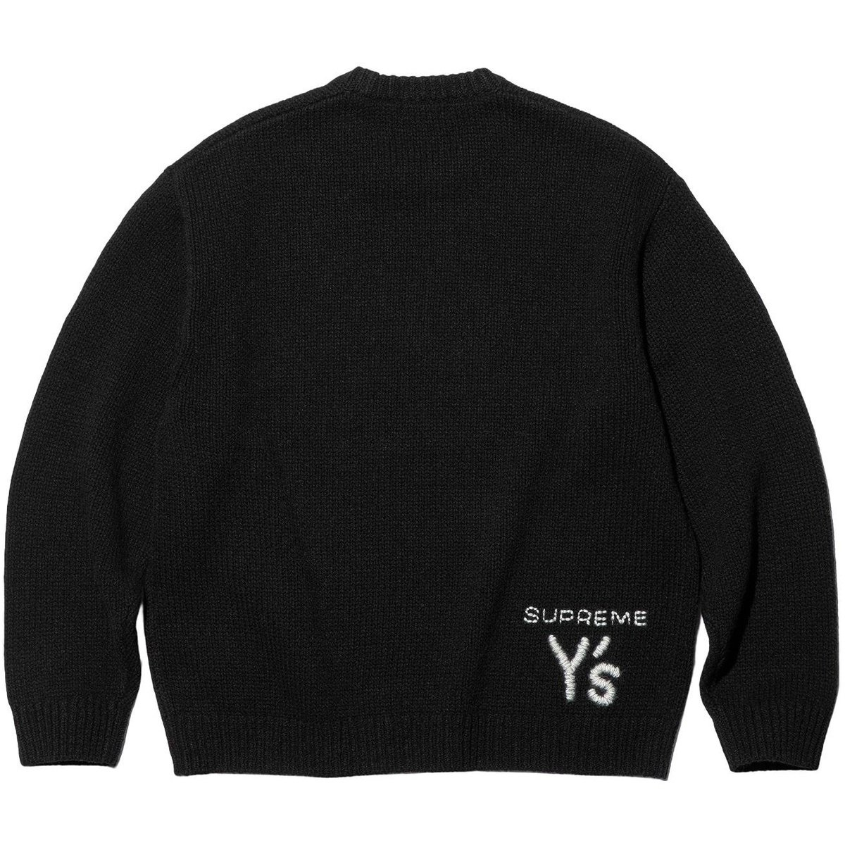 Свитер Y's By Yohji Yamamoto, FW25 WEEK3 Unisex Supreme, черный — фото 3