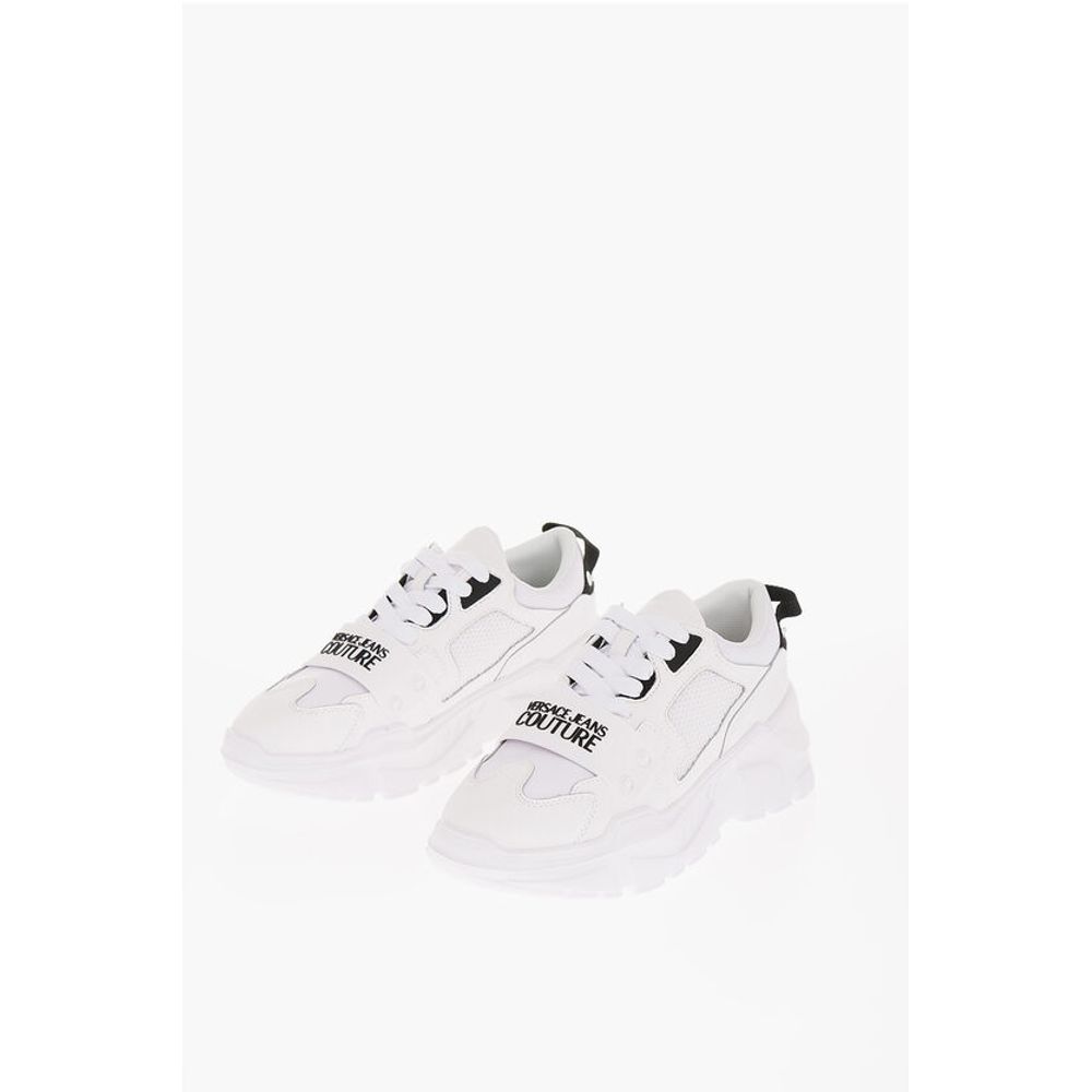 

Кроссовки JEANS COUTURE из кожи и ткани SPEEDTRACK со мной Versace, White