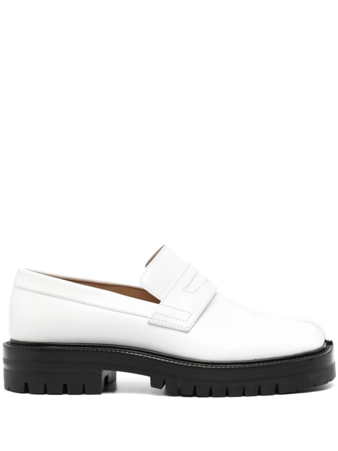 Maison Margiela лоферы Tabi, белый