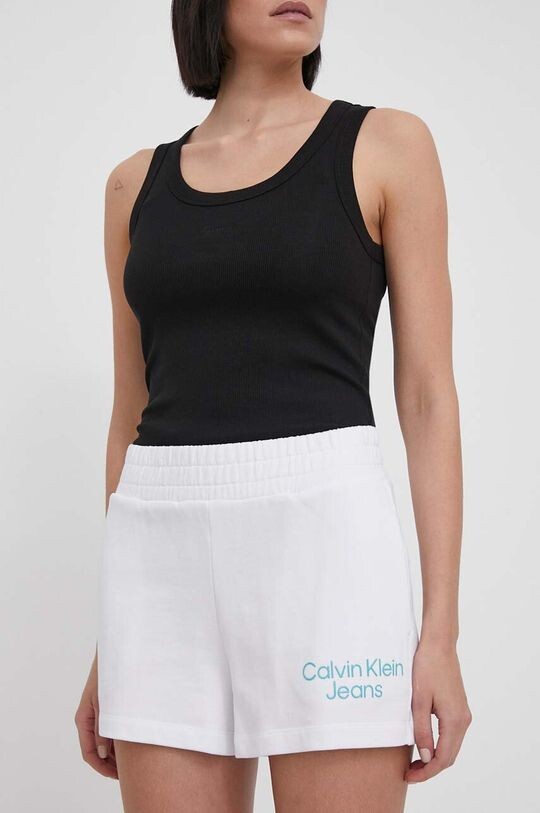 

Хлопковые шорты Calvin Klein Jeans, белый