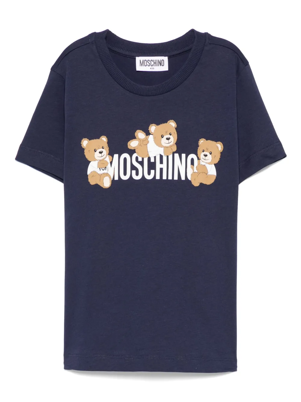 

Футболка с принтом Teddy Bear Moschino Kids, синий