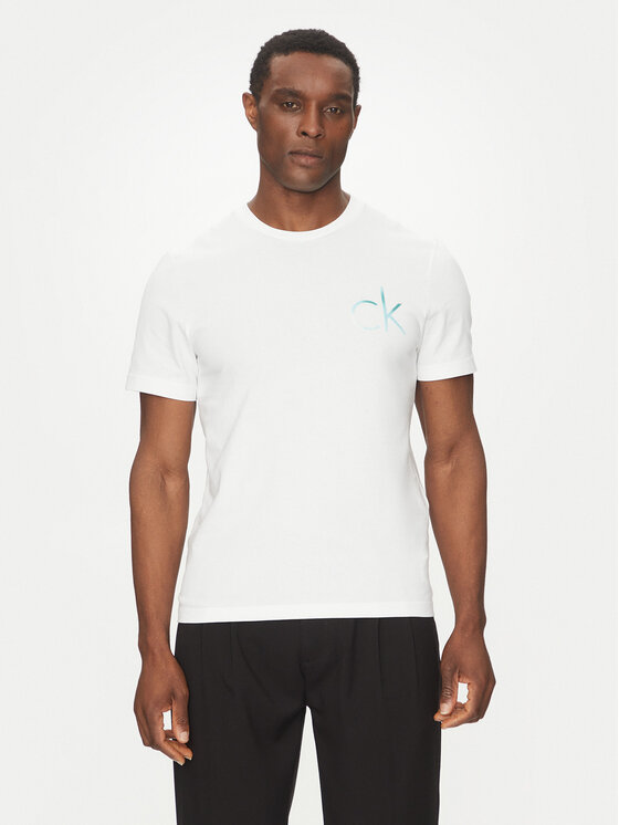 

Футболка обычного кроя Chest Logo K10K114146 Calvin Klein, белый