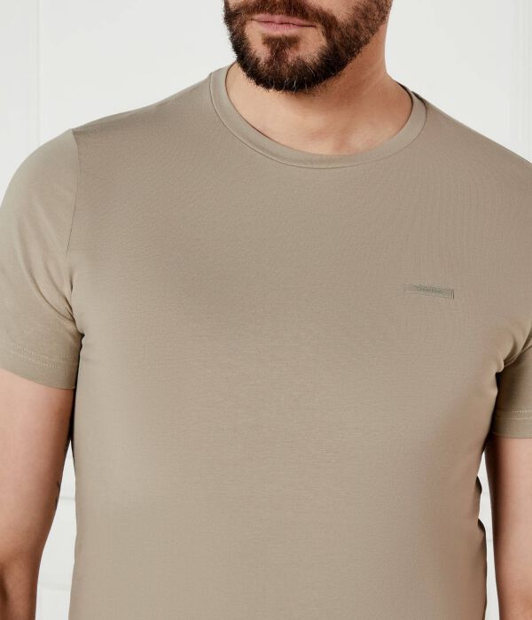 Футболки Slim fit Calvin Klein, желтый — фото 4