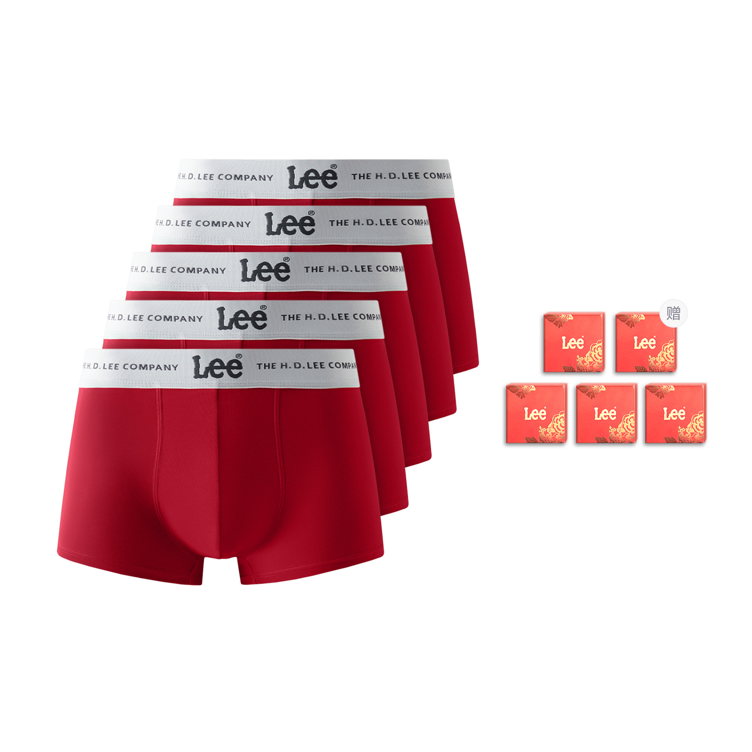 

Lee Hui Guang II Generation подарочный набор нижнего белья для мужчин комбо-сет red