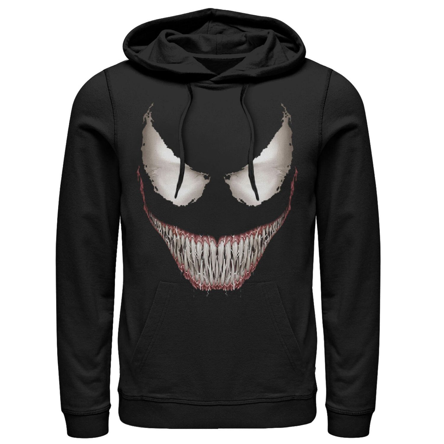 

Мужская толстовка с капюшоном и рисунком на Хэллоуин, костюм Marvel Venom с большой усмешкой