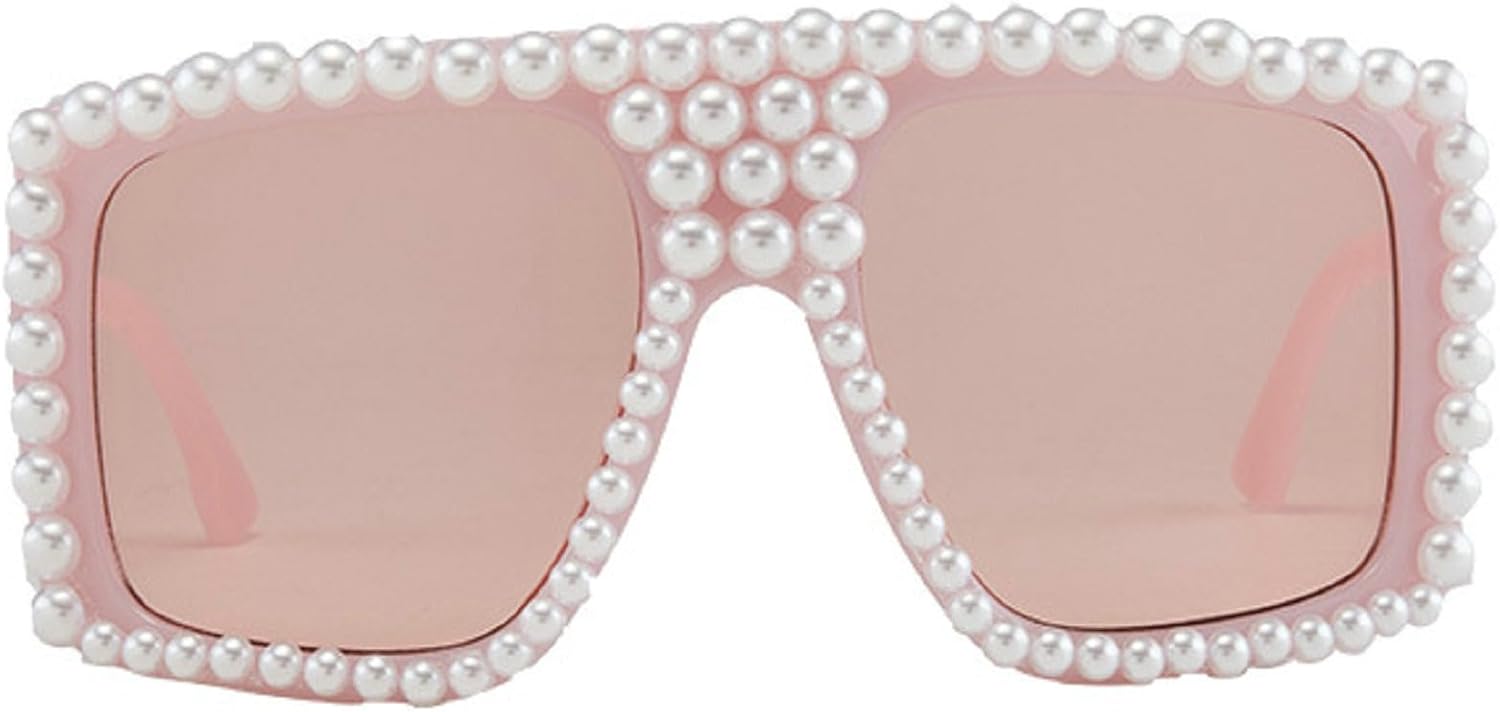 

Квадратные солнцезащитные очки с жемчужным блеском для женщин, роскошные винтажные большие квадратные солнцезащитные очки для вечеринок и фестивалей, блестящие солнцезащитные очки N47 mincl, Pink