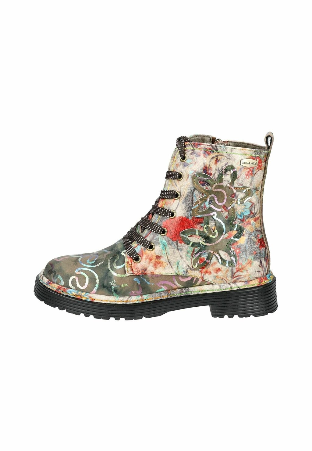 Ботильоны на шнуровке STIEFELETTE LAURA VITA, серый — фото 4
