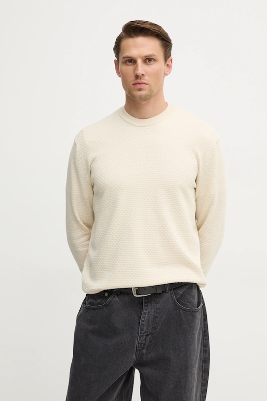 

Хлопковый свитер Sisley, бежевый