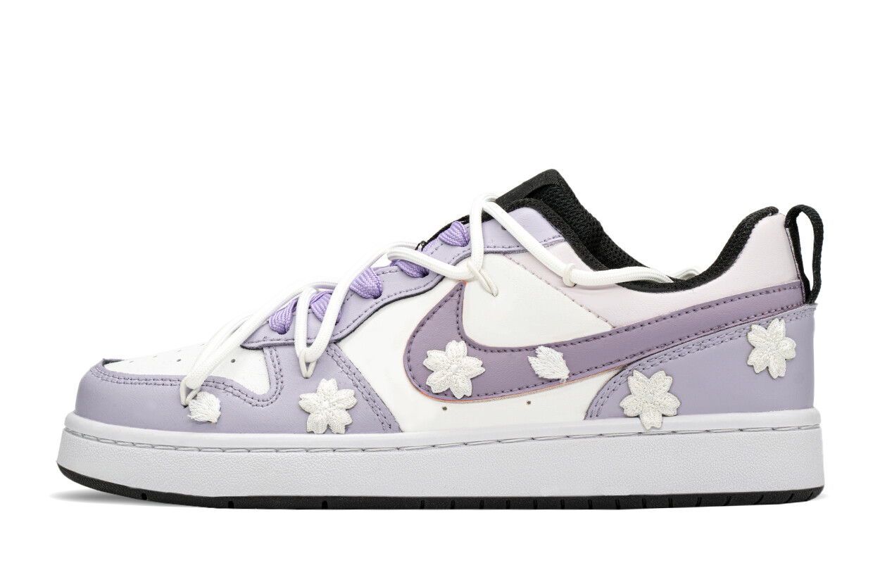 

Кроссовки Nike Court Borough Skateboarding Shoes Women's Low-top Purple, фиолетовый