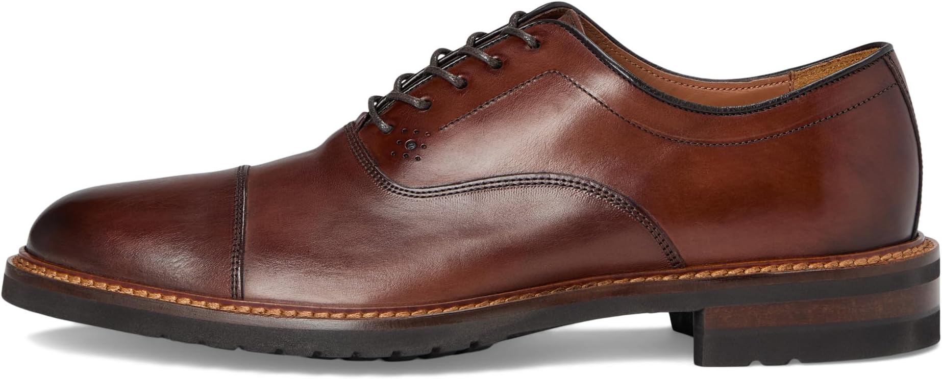 Оксфорды Johnston & Murphy Collection Hartford Cap Toe, цвет Tan Italian Calfskin — фото 4