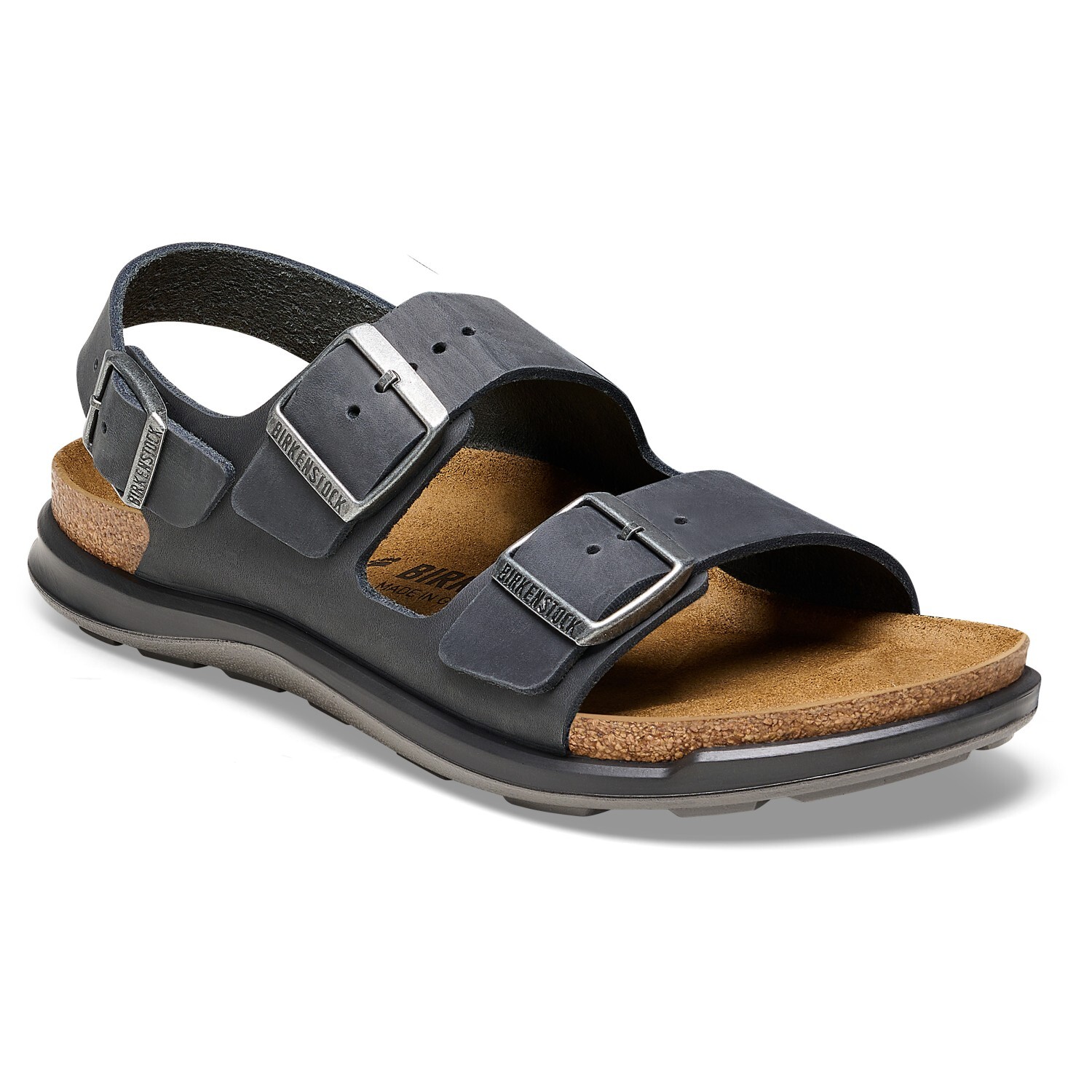 

Сандалии Birkenstock Women's Milano CT LEOI, черный, Серый, Сандалии Birkenstock Women's Milano CT LEOI, черный